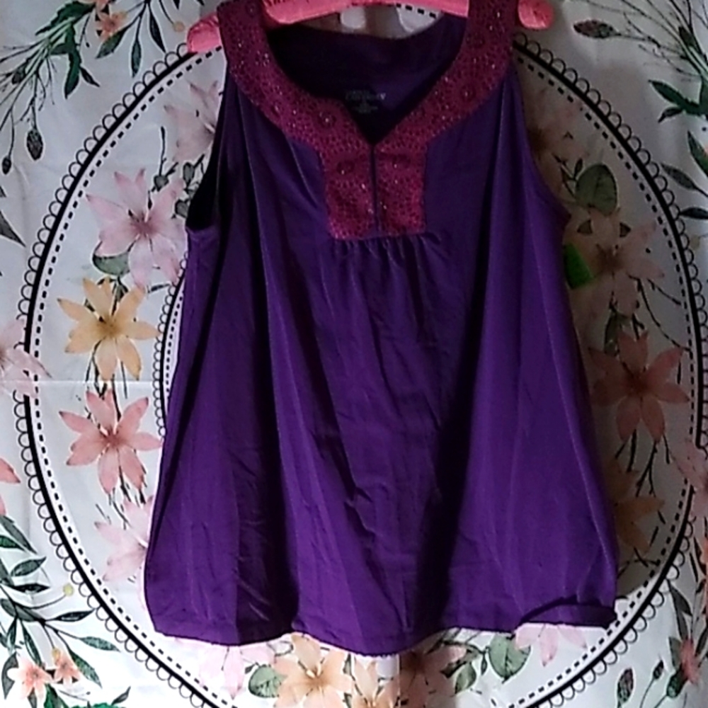 Liz & Me for CATHERINES ADORNED TANK TOP